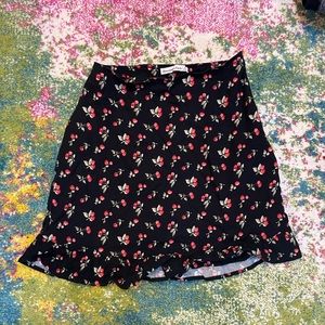 Cherry print Abercrombie & Fitch mini skirt